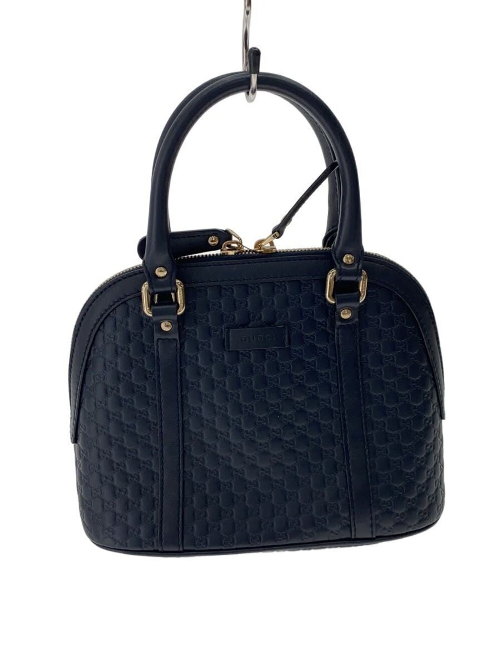 Gucci guccissima Leather Dome Satchel dark blue